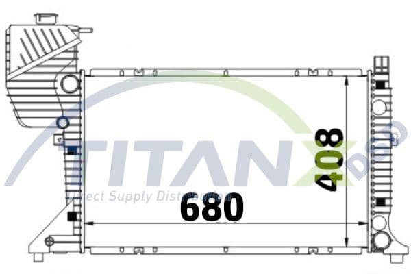 Radiator, racire motor TITANX RD319008