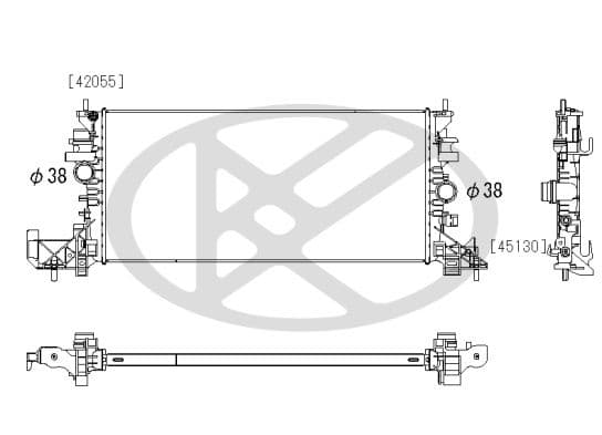 Radiator, racire motor KOYORAD PL463506R
