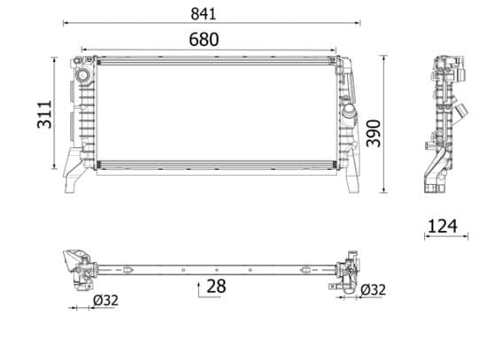Radiator, racire motor MAHLE BEHR *** PREMIUM LINE *** CR 2749 000P