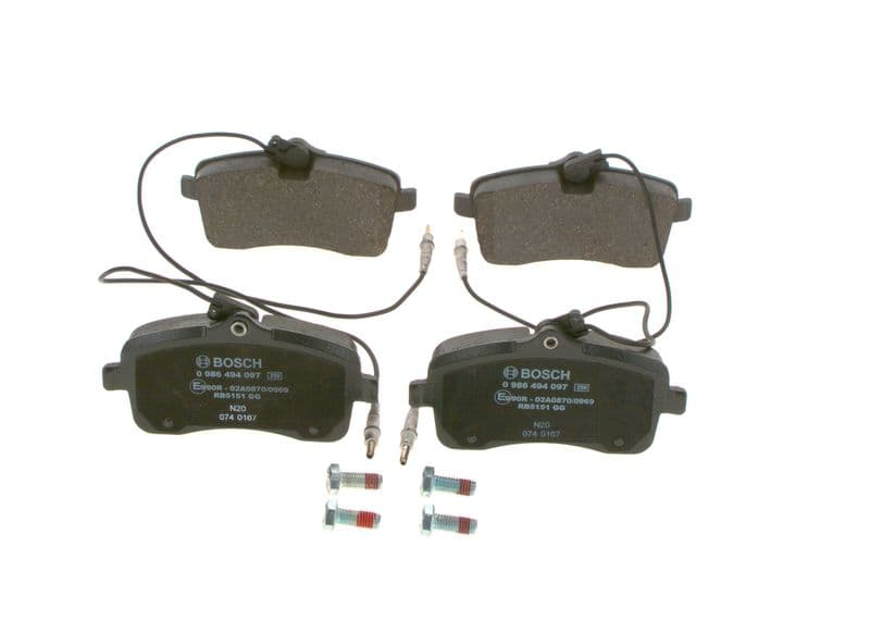 set placute frana,frana disc BOSCH 0 986 494 097