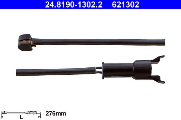 senzor de avertizare,uzura placute de frana ATE 24.8190-1302.2