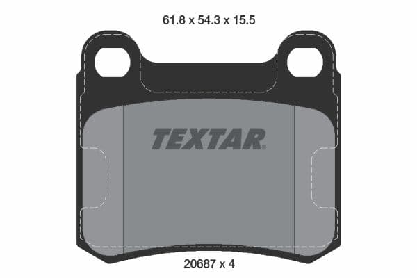 set placute frana,frana disc TEXTAR Q+ 2068701