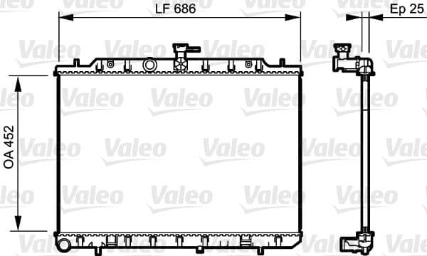 Radiator, racire motor VALEO 735206