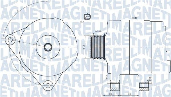 Generator / Alternator MAGNETI MARELLI 063732033010