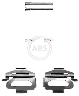 Set accesorii, placute frana ABS 1225Q