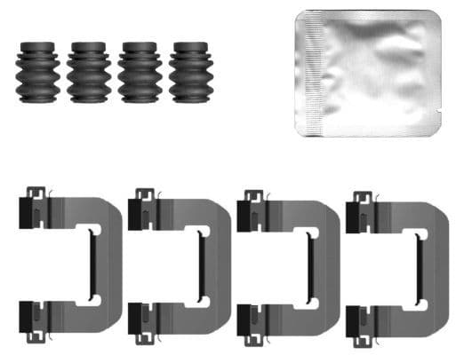 Set accesorii, placute frana TEXTAR 82559700