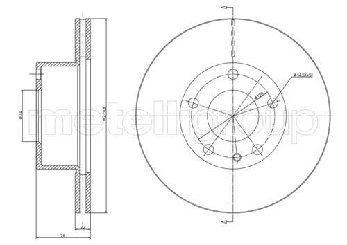 Disc frana METELLI 23-0061