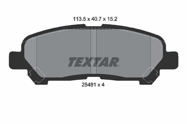 set placute frana,frana disc TEXTAR 2548101