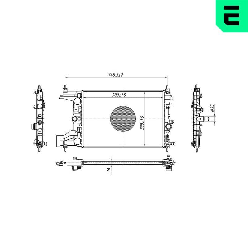 Radiator, racire motor ERA 673128