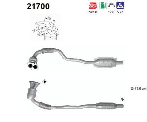 Catalizator AS-PL 21700