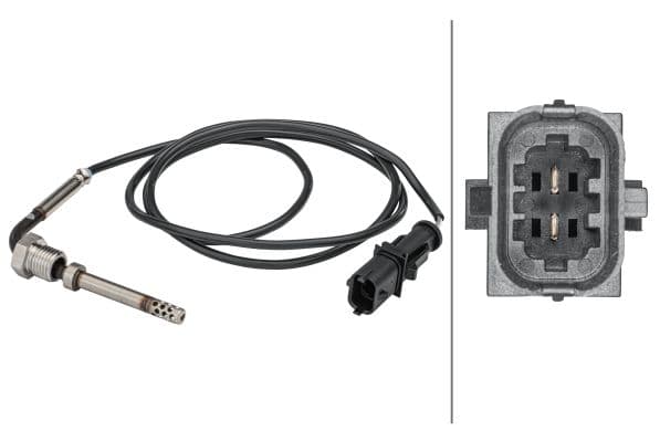 Senzor, temperatura gaze evacuare HELLA 6PT 358 181-491