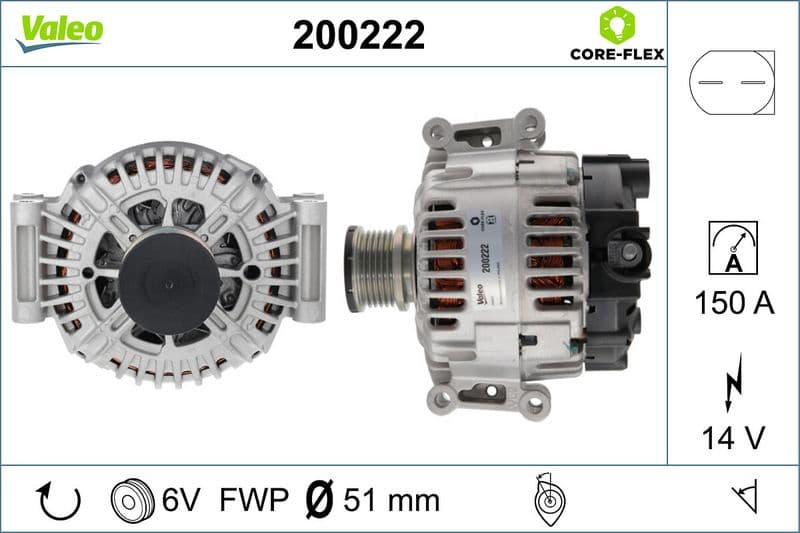 Generator / Alternator VALEO 200222