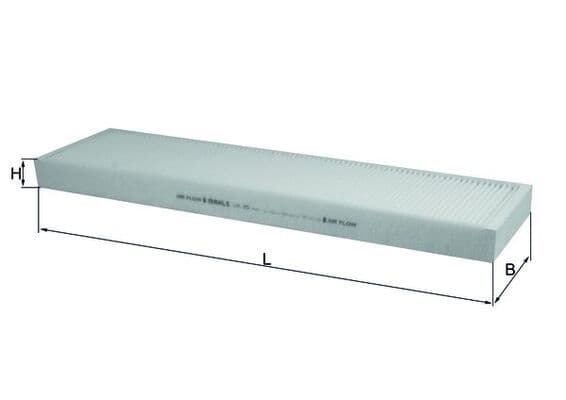 Filtru, aer habitaclu MAHLE LA 25