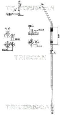 conducta presiune variabila,aer conditionat TRISCAN 9010 81006