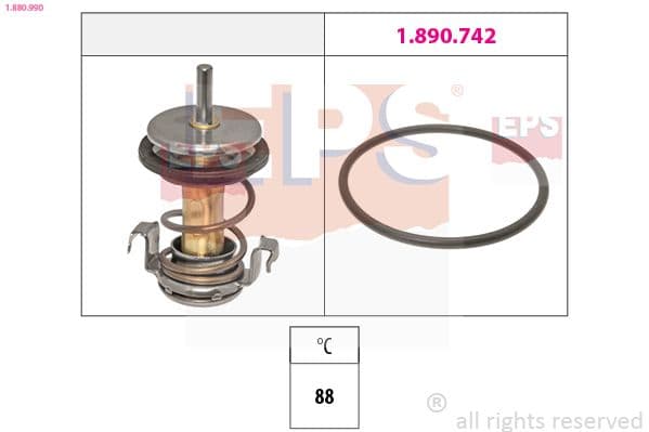 termostat,lichid racire EPS Made in Italy - OE Equivalent 1.880.990