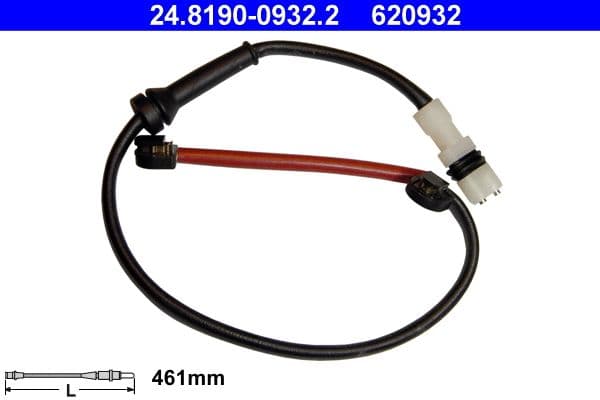 senzor de avertizare,uzura placute de frana ATE 24.8190-0932.2