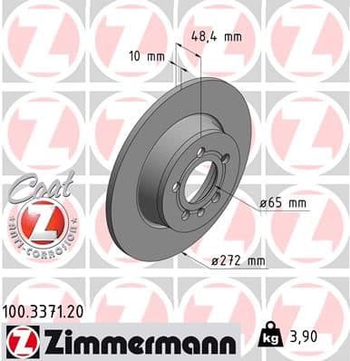 Disc frana ZIMMERMANN COAT Z 100.3371.20