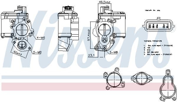 Supapa EGR NISSENS ** FIRST FIT ** 98265