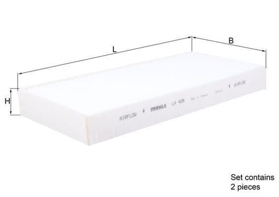 Filtru, aer habitaclu MAHLE LA 426/S