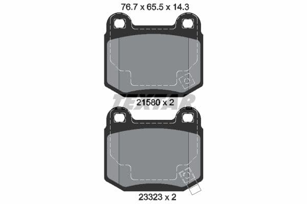 set placute frana,frana disc TEXTAR Q+ 2158001