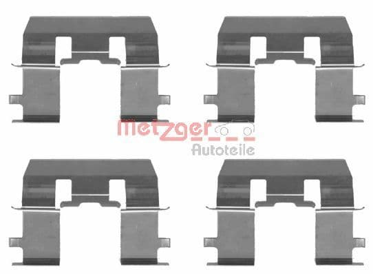 Set accesorii, placute frana METZGER AUTOTEILE 109-1281