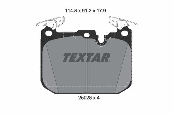 set placute frana,frana disc TEXTAR 2502805