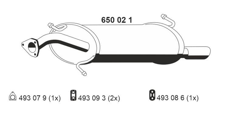 Toba esapament finala ERNST 650021