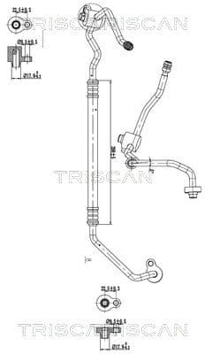 conducta presiune variabila,aer conditionat TRISCAN 9010 16050