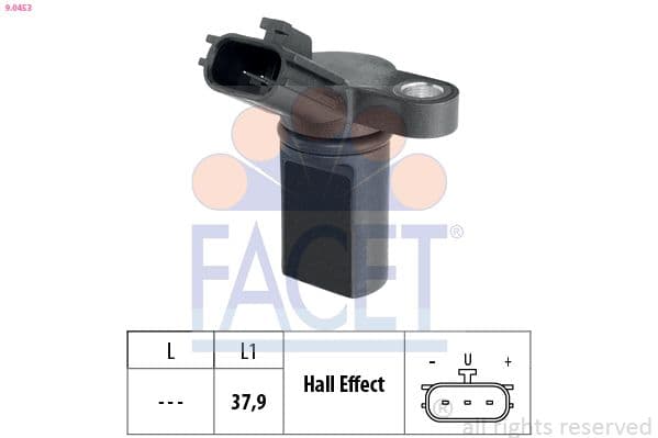 Senzor impulsuri, arbore cotit FACET Made in Italy - OE Equivalent 9.0453