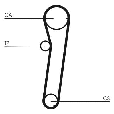Curea de distributie CONTINENTAL CTAM CT739