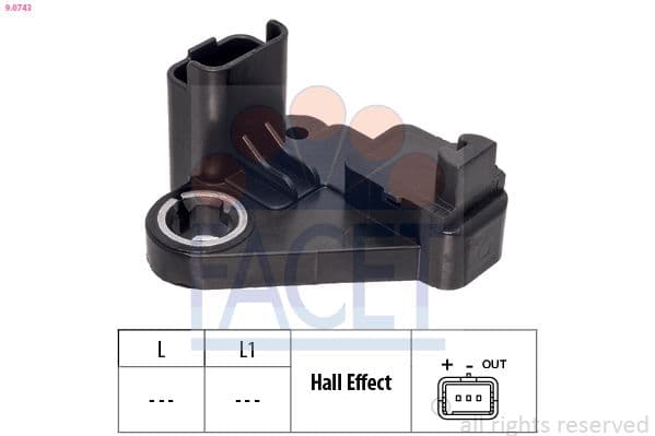 Senzor impulsuri, arbore cotit FACET OE Equivalent 9.0743