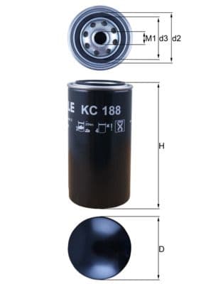 filtru combustibil MAHLE KC 188