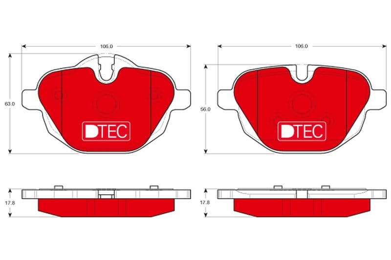 set placute frana,frana disc TRW DTEC COTEC GDB1840DTE