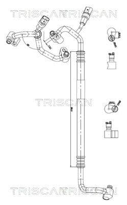 conducta presiune variabila,aer conditionat TRISCAN 9010 29134