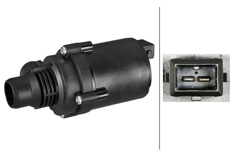 Pompă de apă suplimentară (circuitul apei de răcire) HELLA 8TW 358 304-651