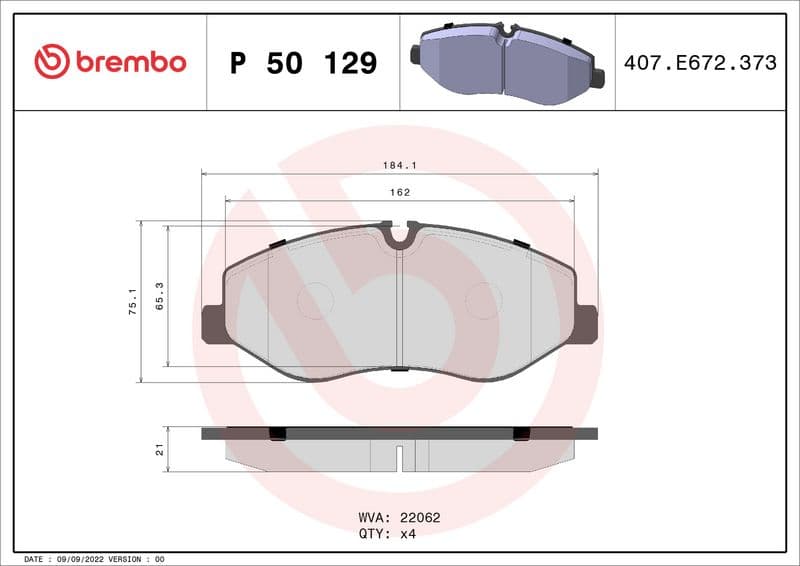 set placute frana,frana disc BREMBO PRIME LINE P 50 129