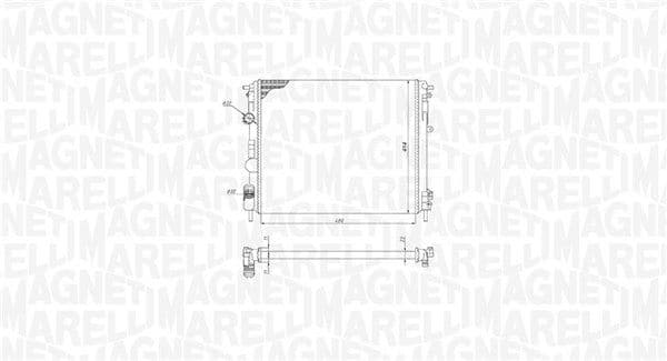 Radiator, racire motor MAGNETI MARELLI 350213195200