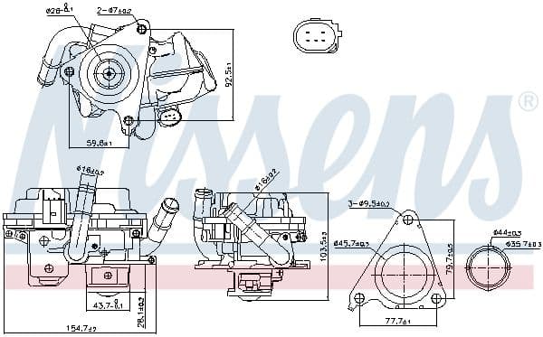 Supapa EGR NISSENS ** FIRST FIT ** 98379