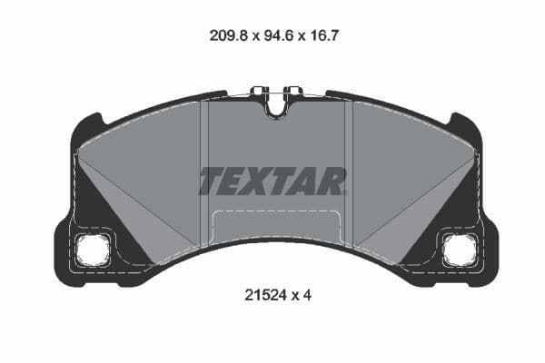 set placute frana,frana disc TEXTAR Q+ 2152401