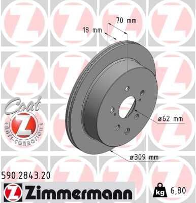 Disc frana ZIMMERMANN COAT Z 590.2843.20