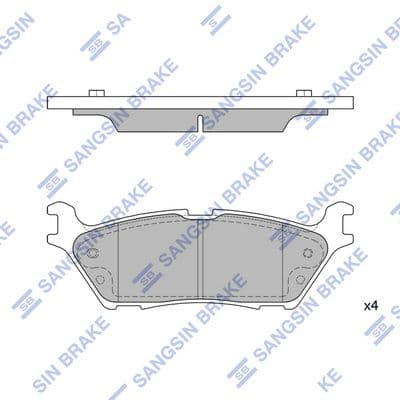 set placute frana,frana disc Hi-Q SP4274