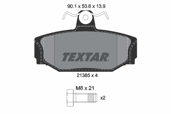 set placute frana,frana disc TEXTAR Q+ 2138501
