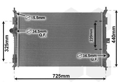 Radiator, racire motor VAN WEZEL 40012386