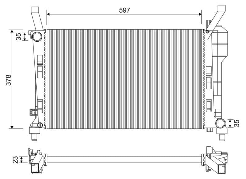 Radiator, racire motor VALEO 701336