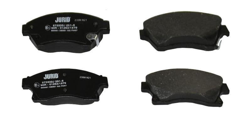 set placute frana,frana disc JURID 573332J