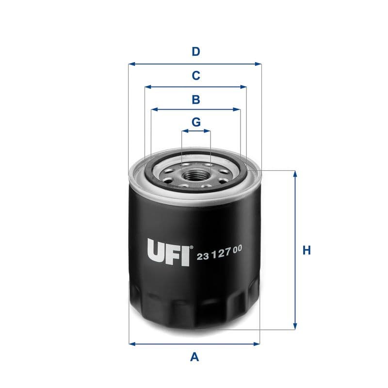 Filtru ulei UFI 23.127.00