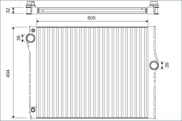 Radiator, racire motor VALEO 701172