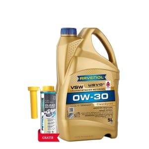 Ulei de motor RAVENOL VSW 0W-30 5L USVO + Aditiv RAVENOL Petrol Clean Extreme 0.3L