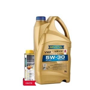 Ulei de motor RAVENOL VMP 5W-30 5L USVO + Aditiv RAVENOL Prof Engine Cleaner 0.3L
