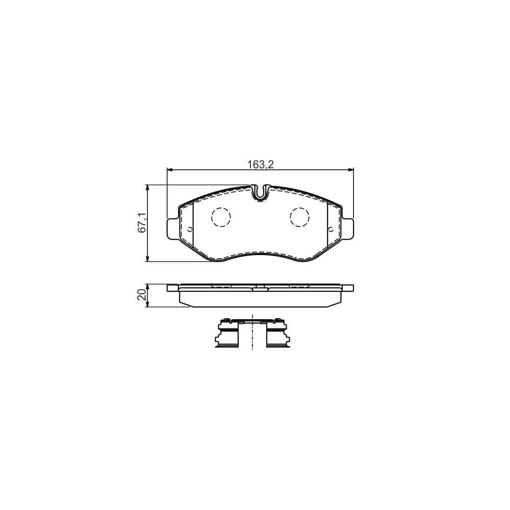 Set placute frana disc BOSCH 0 986 494 582